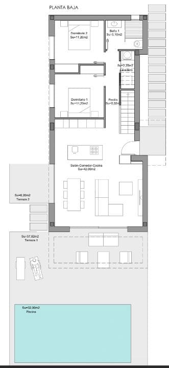 3 sypialnia Willa na sprzedaż w Los Montesinos z basenem garażem - 499 000 € (Ref: 6781686)