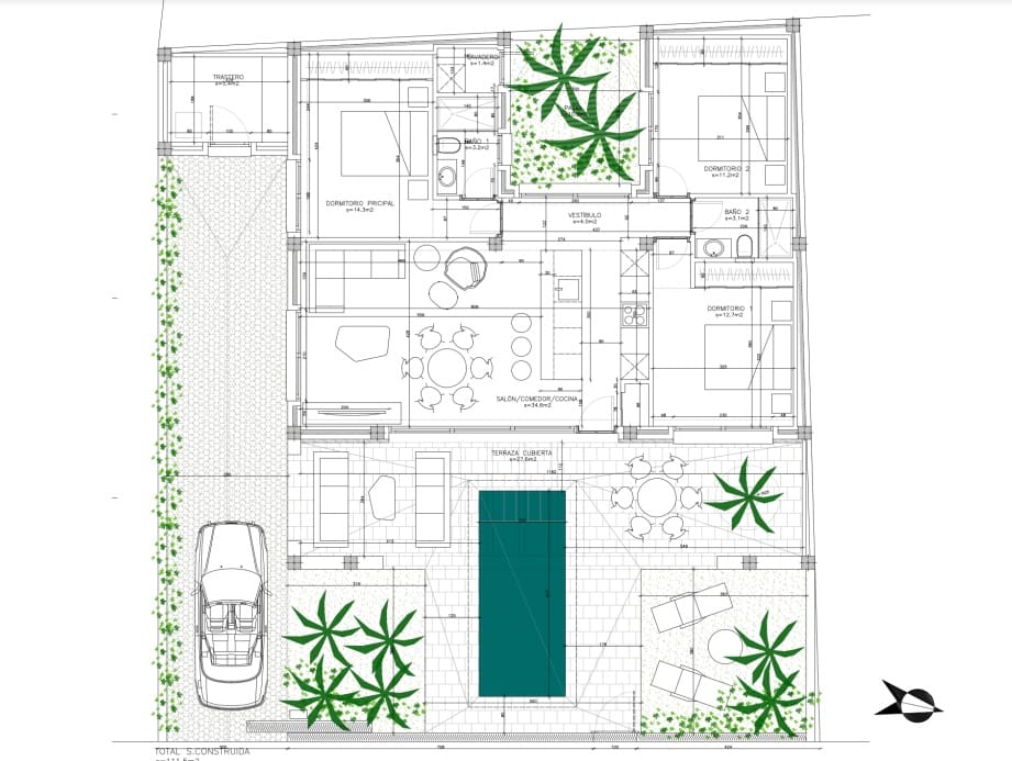 3 sypialnia Willa na sprzedaż w Santiago de la Ribera z basenem - 550 000 € (Ref: 8244645)