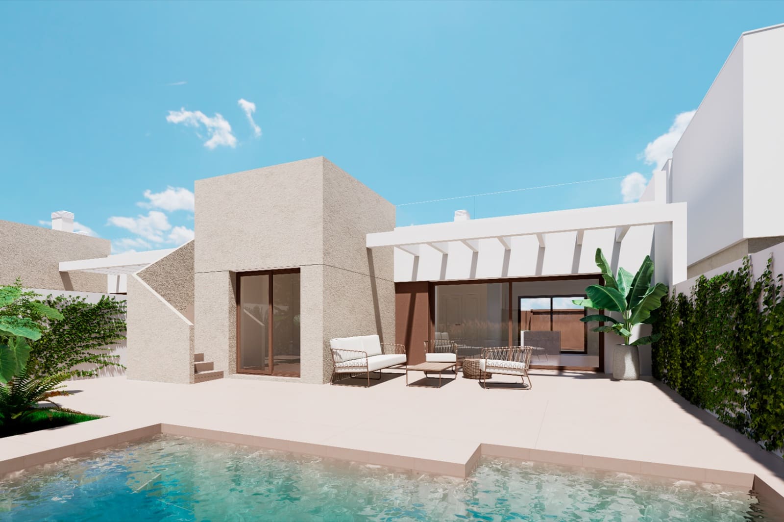 3 sypialnia Willa na sprzedaż w Los Alcazares z basenem garażem - 429 000 € (Ref: 9127137)