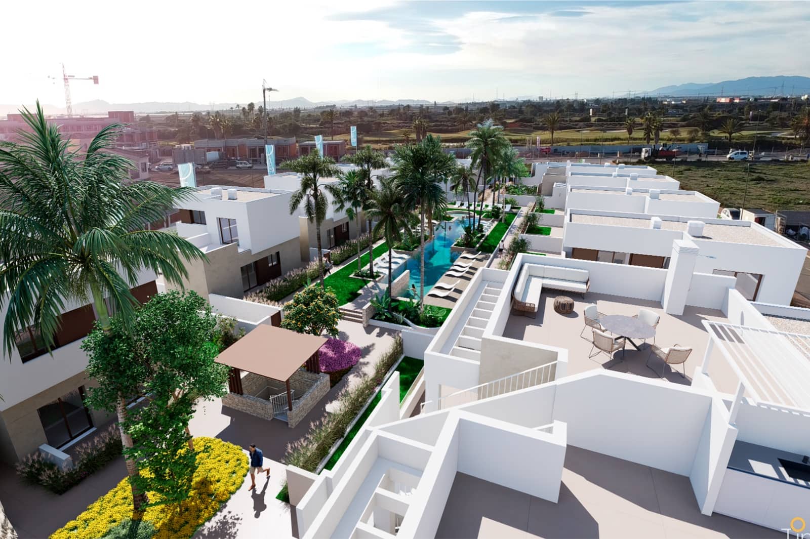 3 sypialnia Willa na sprzedaż w Los Alcazares z basenem garażem - 429 000 € (Ref: 9127137)