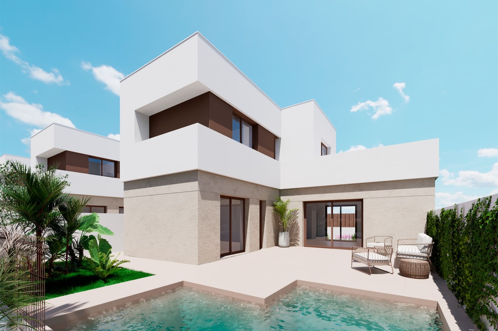 3 sypialnia Willa na sprzedaż w Los Alcazares z basenem garażem - 599 000 € (Ref: 9130867)