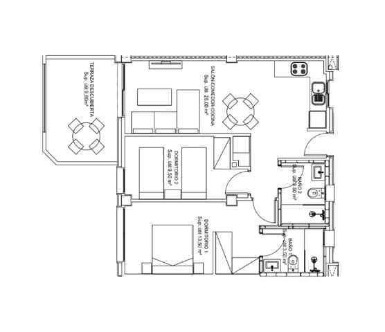 2 bedroom Apartment for sale in Benidorm with pool garage - € 380,500 (Ref: 9669384)