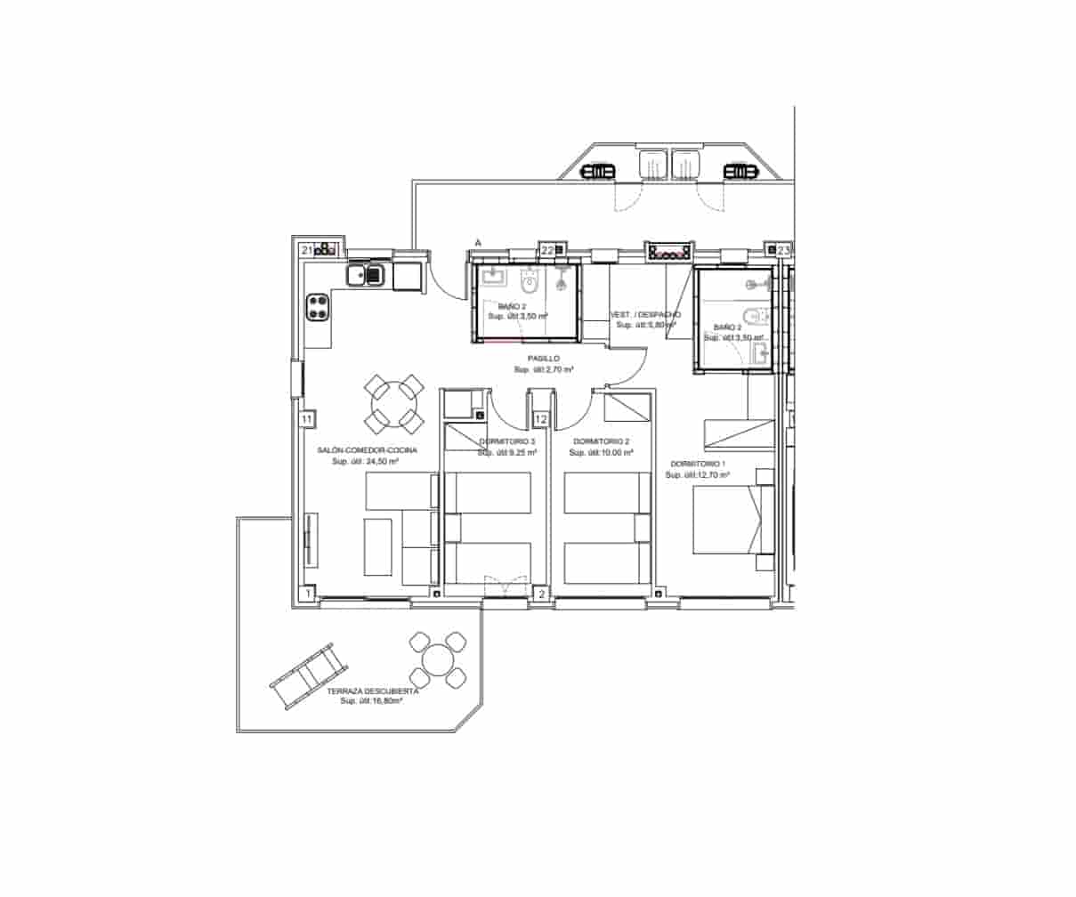 3 slaapkamer Appartement te koop in Benidorm met zwembad garage - € 510.000 (Ref: 9669623)