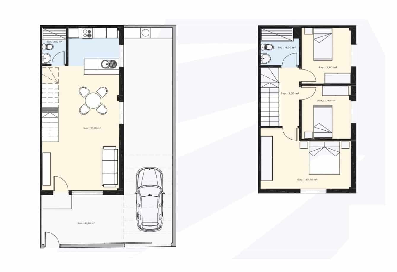 3 chambre Maison de Ville à vendre à Pilar de la Horadada - 299 900 € (Ref: 9867706)