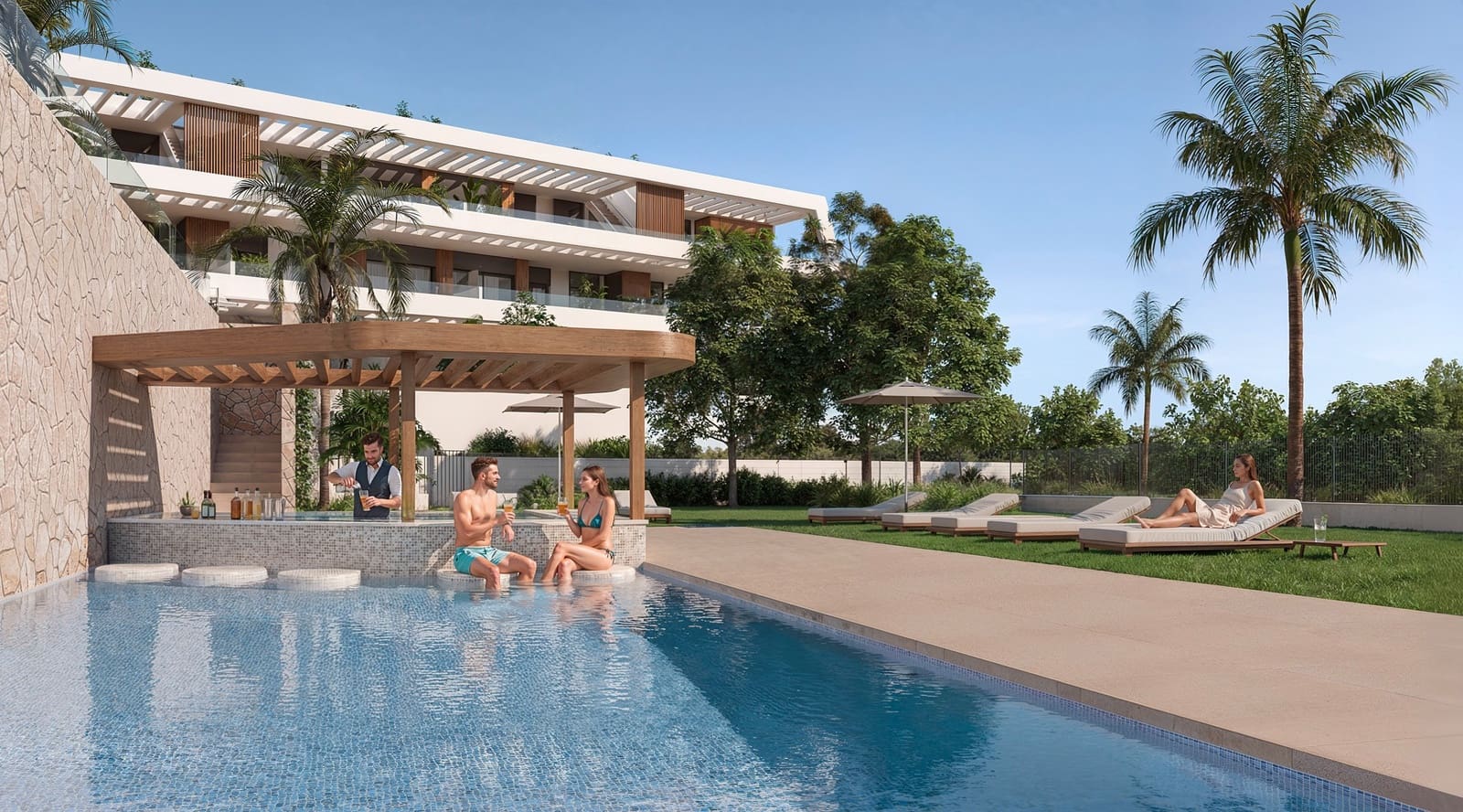 2 soverom Leilighet til salgs i Finestrat med svømmebasseng garasje - € 375 000 (Ref: 9990339)