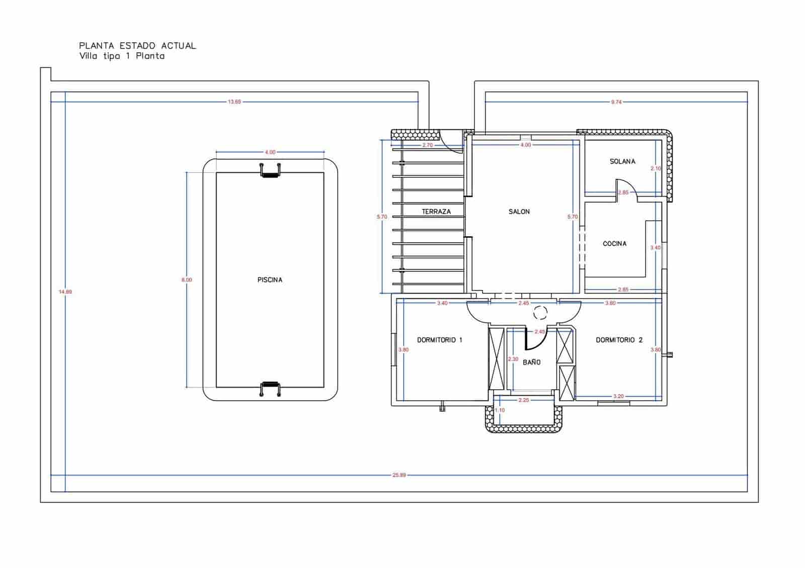2 soveværelse Bungalow til salg i Playa Blanca med swimmingpool - € 598.500 (Ref: 8335535)