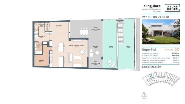 3 quarto Moradia para venda em Siete Palmas, Las Palmas de Gran Canaria com garagem - 1 080 000 € (Ref: 8804064)