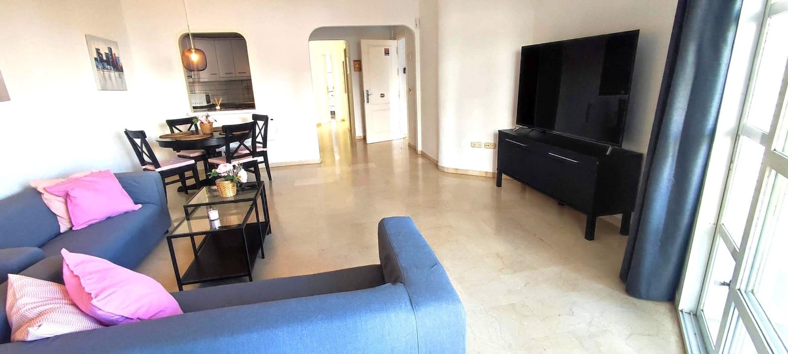 2 Zimmer Wohnung zu vermieten in Mijas Golf mit Pool - 1.200 € (Ref: 9285433)