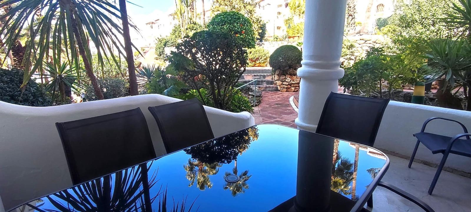 2 Zimmer Wohnung zu vermieten in Mijas Golf mit Pool - 1.200 € (Ref: 9285433)