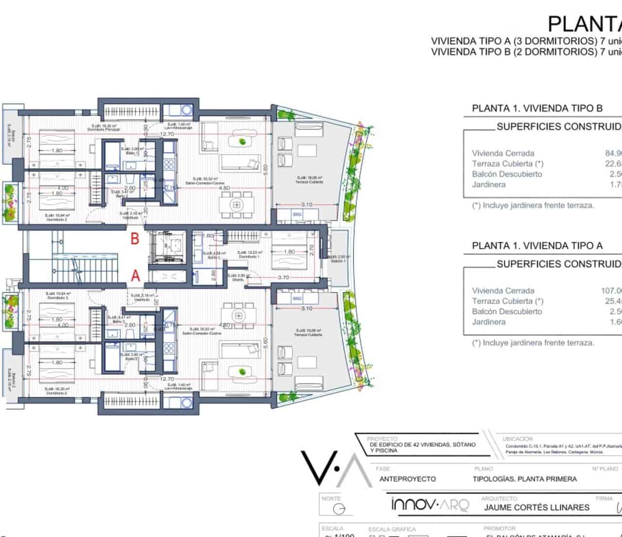 2 camera da letto Appartamento in vendita in La Manga Club con piscina - 505.000 € (Rif: 7873291)