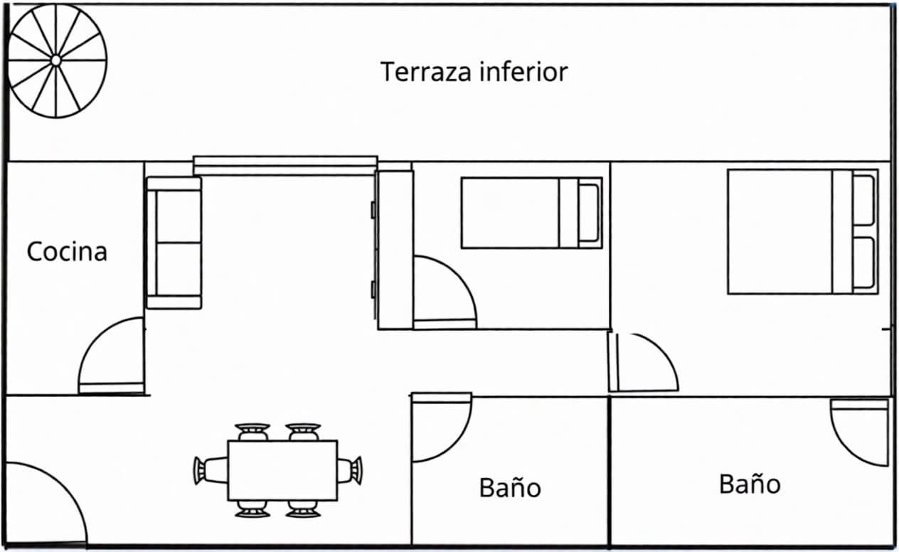 2 sypialnia Penthouse na sprzedaż w Canet d'En Berenguer z basenem - 299 000 € (Ref: 9094432)