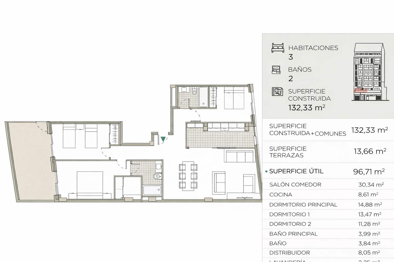 Apartamento de 3 habitaciones en València ciudad en venta con piscina - 470.000 € (Ref: 9658432)