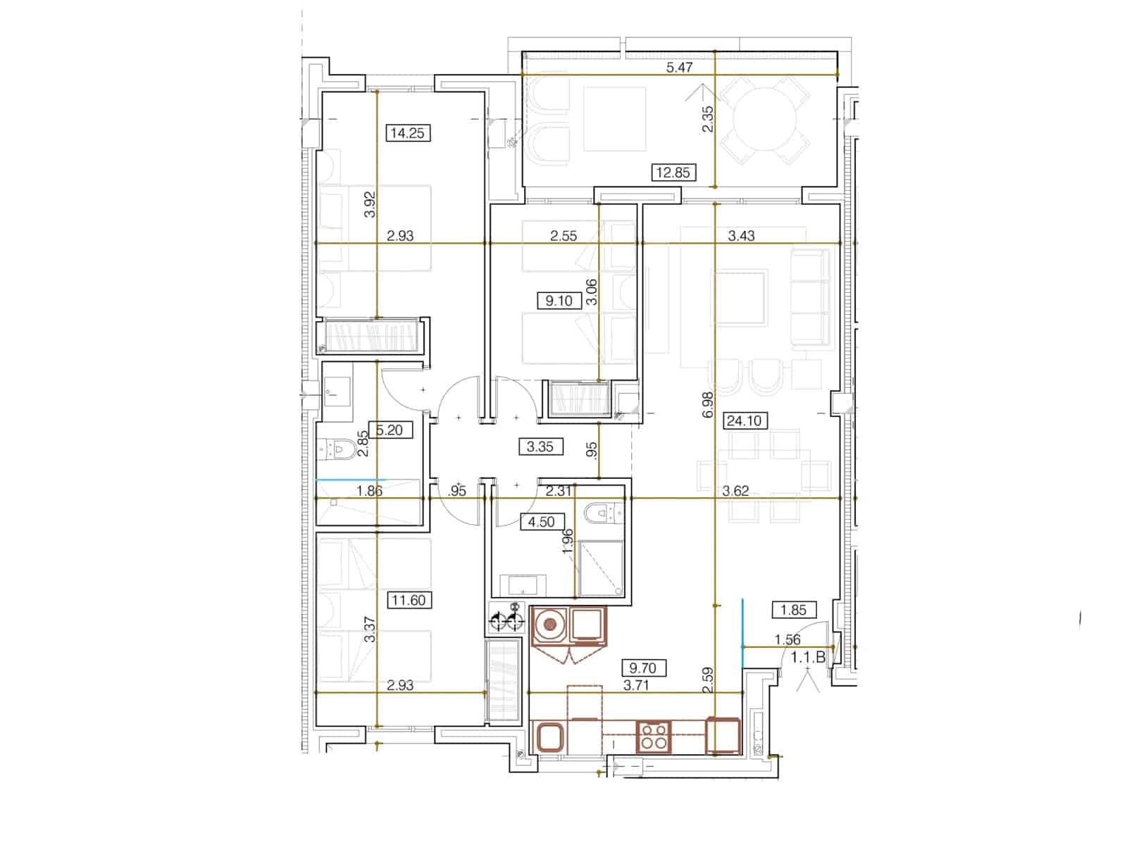 3 sypialnia Apartament na sprzedaż w San Pedro de Alcantara z basenem garażem - 650 000 € (Ref: 10101120)