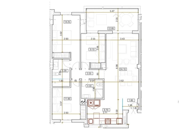 3 sypialnia Apartament na sprzedaż w Nueva Alcántara, Marbella z basenem garażem - 650 000 € (Ref: 10101120)
