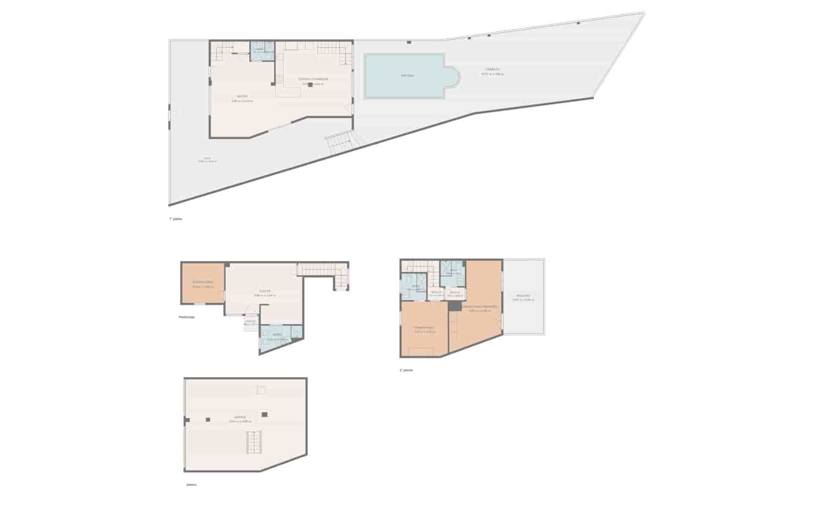 3 quarto Casa em Banda para venda em Malaga cidade com piscina garagem - 880 000 € (Ref: 10106460)