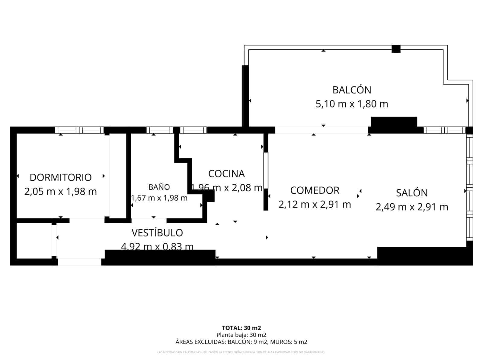 1 soveværelse Lejlighed til salg i Marbella med swimmingpool - € 320.000 (Ref: 10124781)