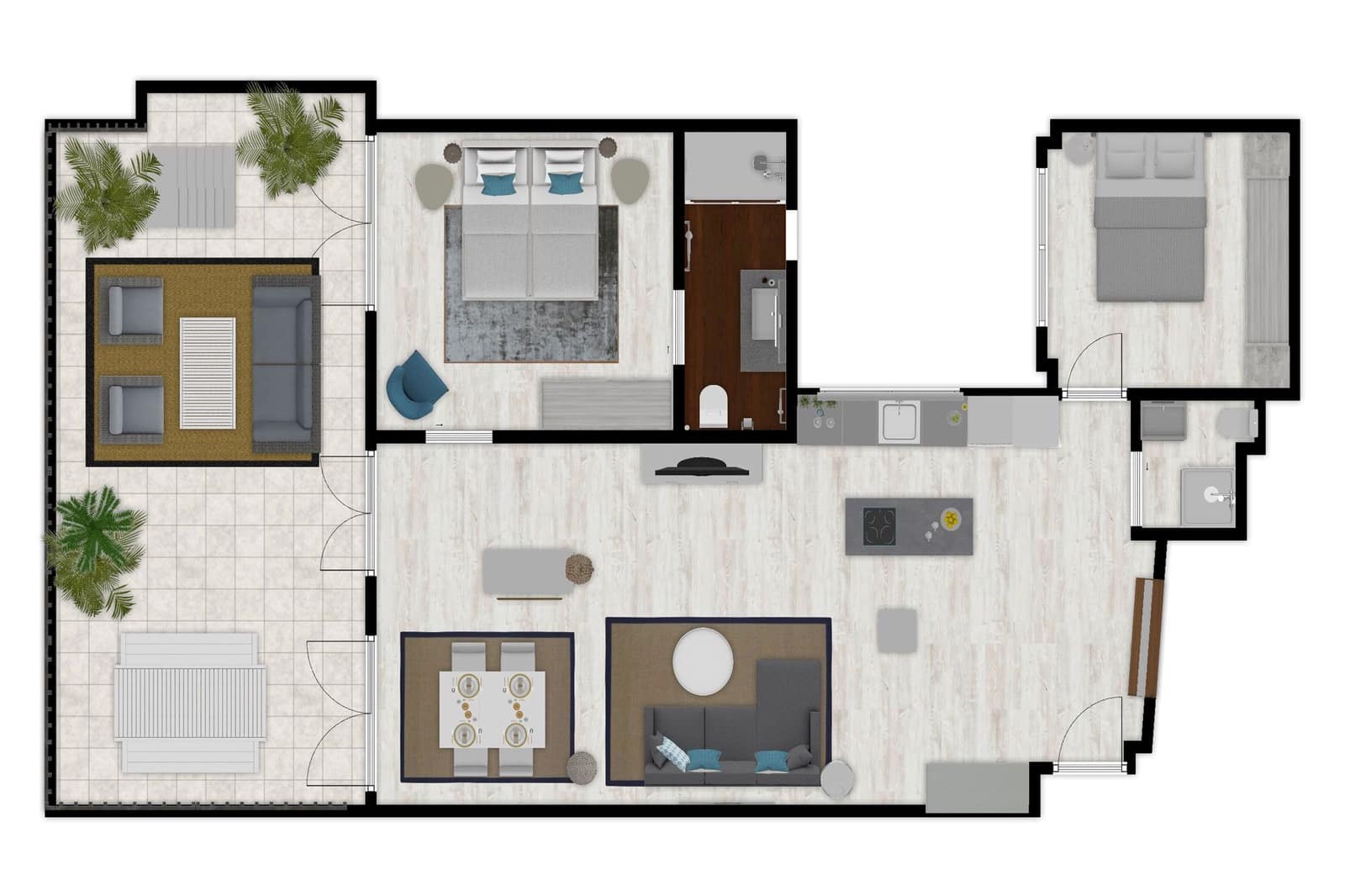 2 soverom Penthouse til salgs i Malaga by - € 775 000 (Ref: 10141502)