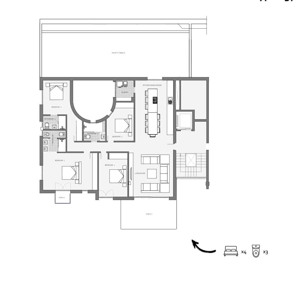 4 slaapkamer Appartement te koop in Calvia met zwembad - € 2.068.500 (Ref: 7352833)