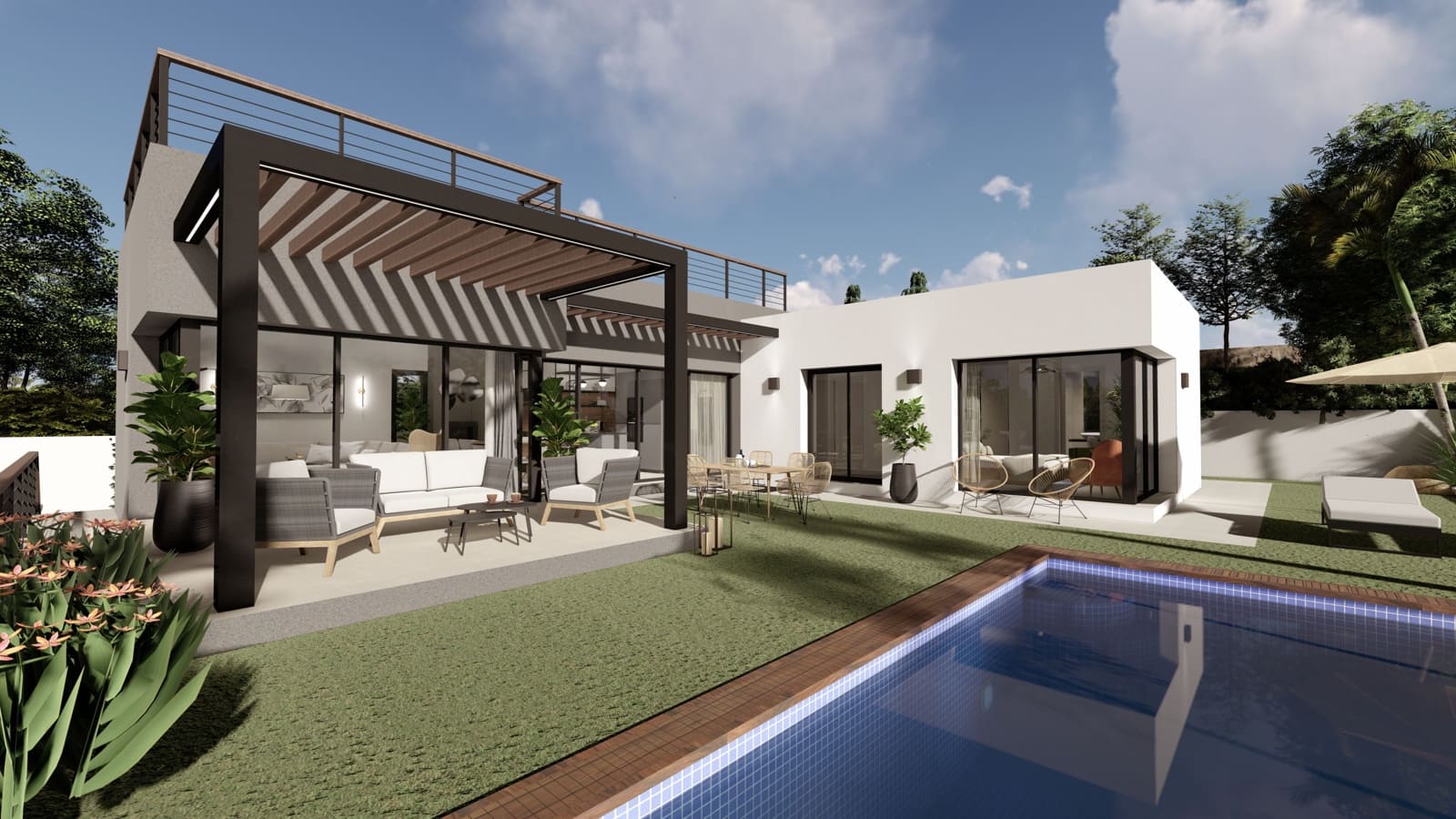 Chalet de 3 habitaciones en Estepona en venta con piscina - 899.999 € (Ref: 7793664)