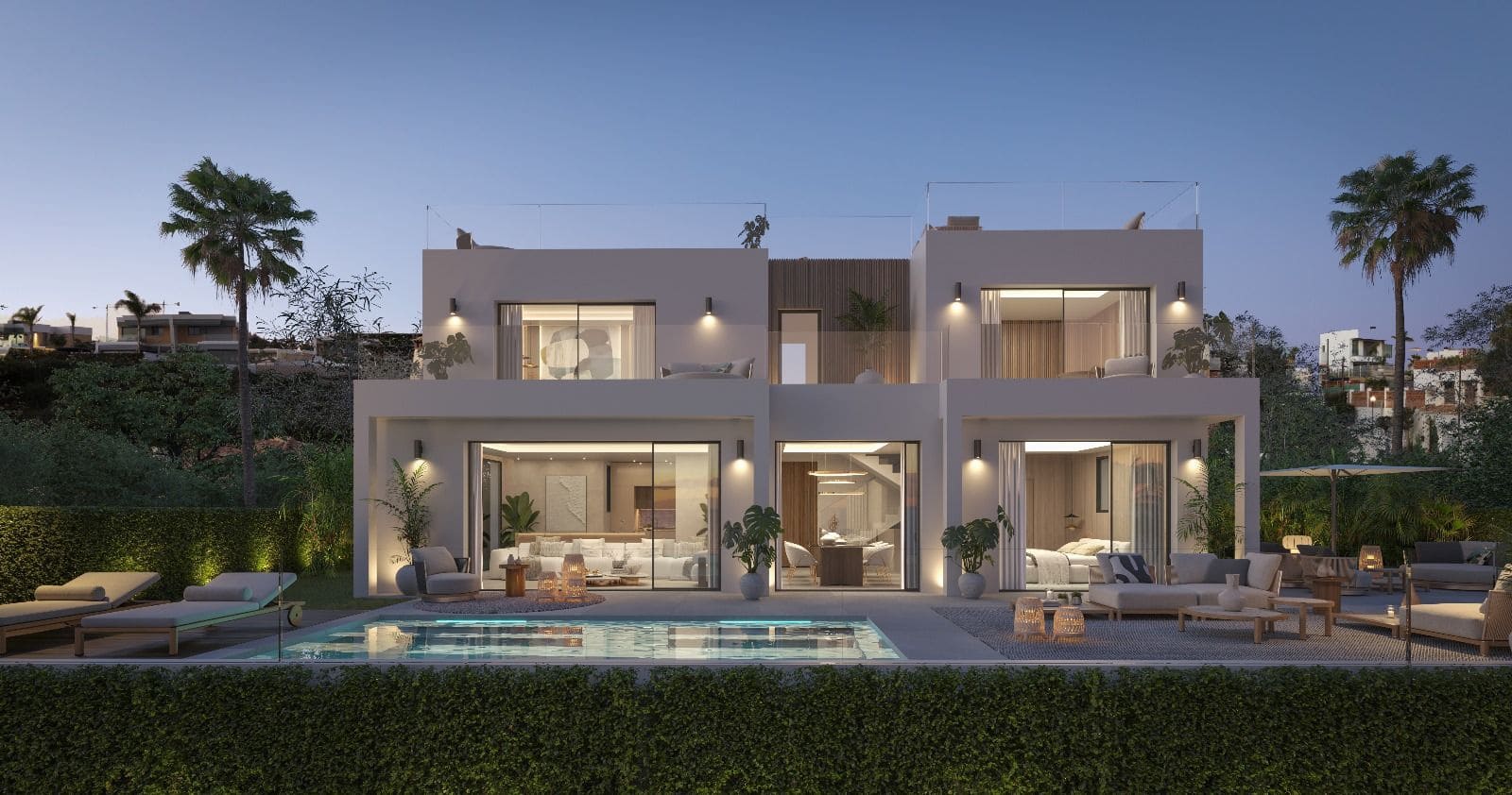 Chalet de 3 habitaciones en Mijas Costa en venta con piscina - 1.535.000 € (Ref: 7889951)