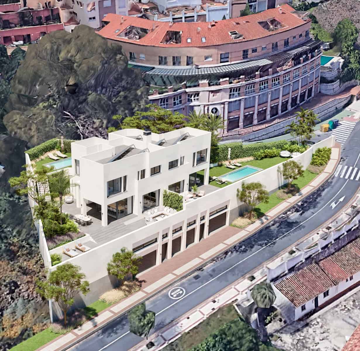 3 soverom Kjedet enebolig til salgs i Malaga by med svømmebasseng - € 1 650 000 (Ref: 8137978)