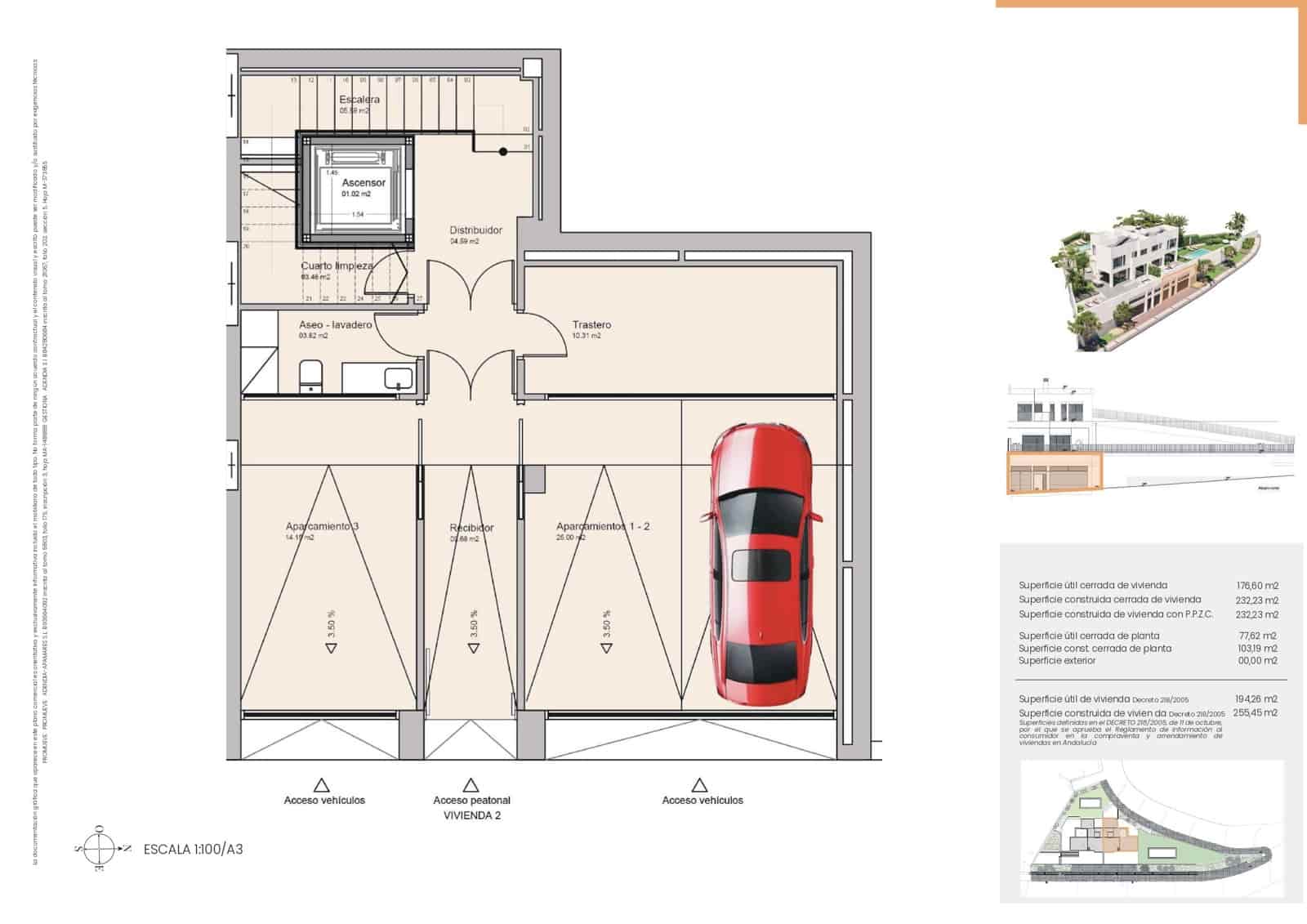 3 soveværelse Semi-Rækkehus til salg i Malaga by med swimmingpool - € 1.650.000 (Ref: 8141978)