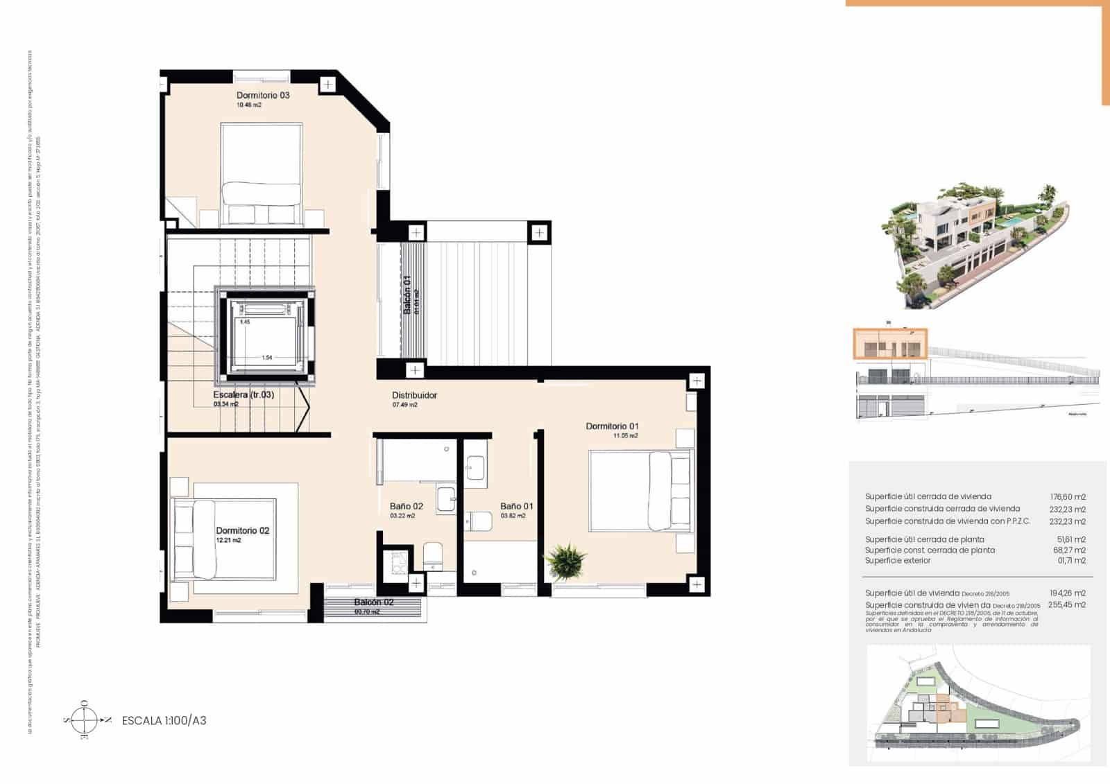 3 soveværelse Semi-Rækkehus til salg i Malaga by med swimmingpool - € 1.650.000 (Ref: 8141978)