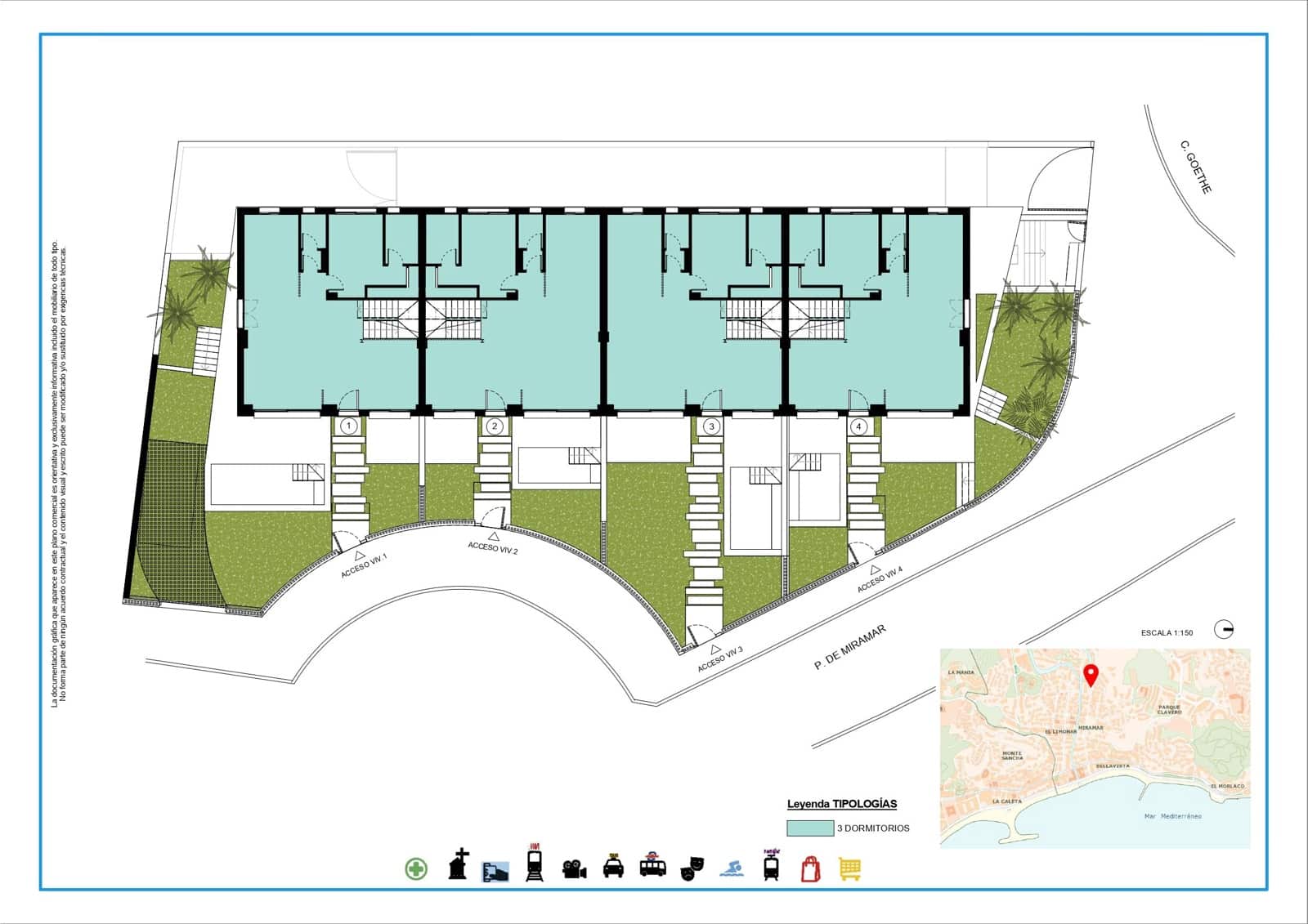 3 soveværelse Byhus til salg i Malaga by med swimmingpool - € 1.750.000 (Ref: 8161392)