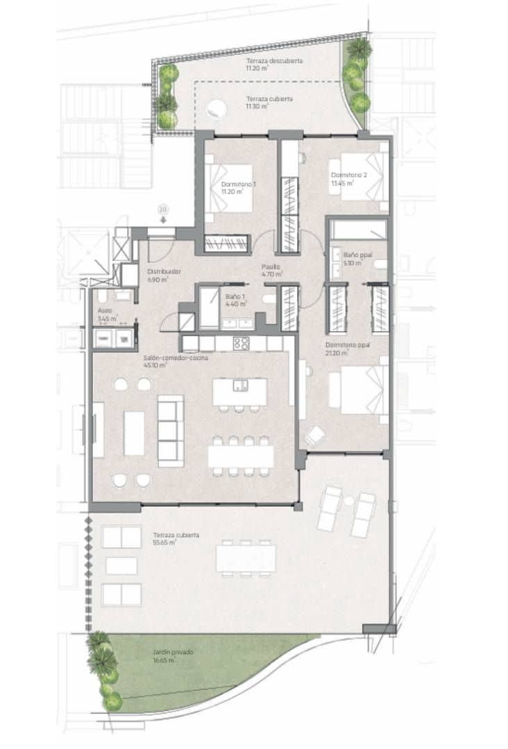 Apartamento de 3 habitaciones en Marbella en venta con piscina - 1.150.000 € (Ref: 8306848)