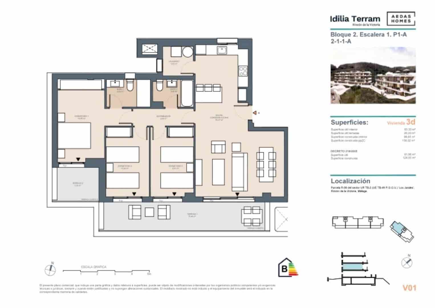 3 soverom Leilighet til salgs i Rincon de la Victoria med svømmebasseng - € 505 000 (Ref: 8396185)