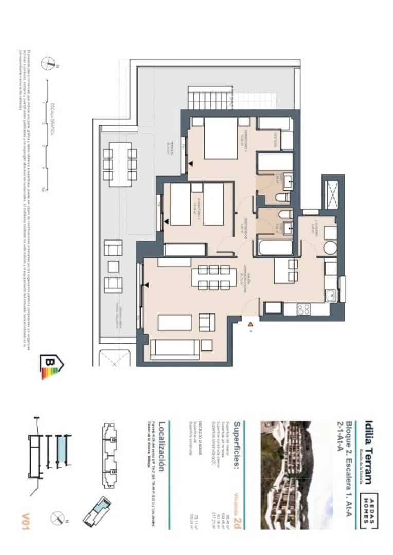 2 soveværelse Penthouse til salg i Rincon de la Victoria med swimmingpool - € 609.000 (Ref: 8396187)