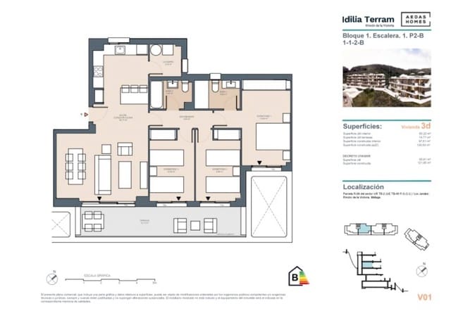 3 soverom Leilighet til salgs i Rincón de la Victoria med svømmebasseng - € 470 000 (Ref: 8396189)