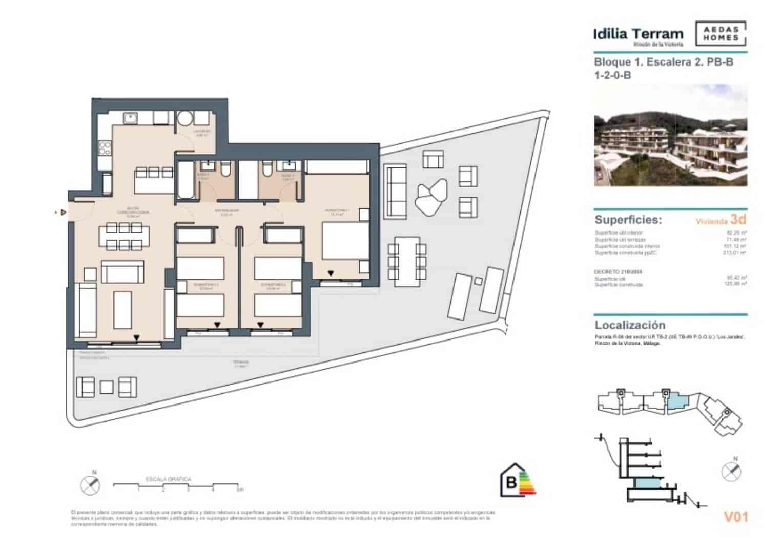 3 slaapkamer Appartement te koop in Rincon de la Victoria met zwembad - € 520.000 (Ref: 8396191)