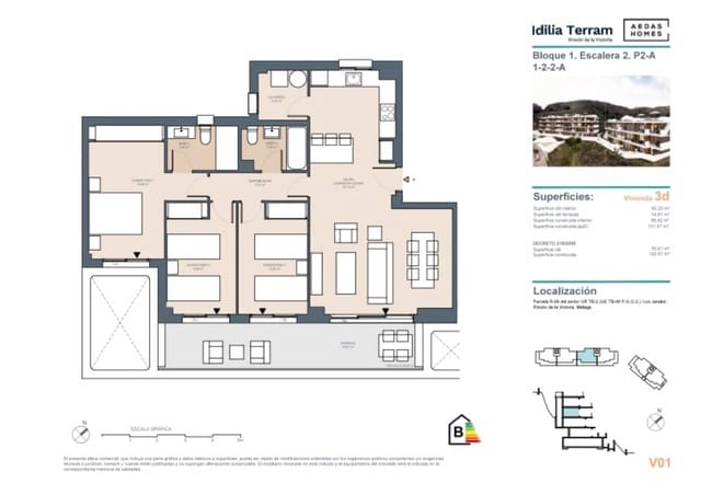 3 slaapkamer Appartement te koop in Rincón de la Victoria met zwembad - € 475.000 (Ref: 8396193)