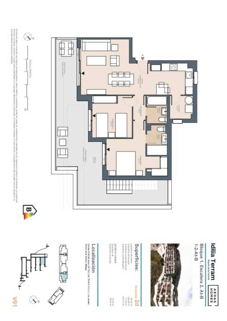 2 sovrum Takvåning till salu i Rincon de la Victoria med pool - 564 000 € (Ref: 8396194)
