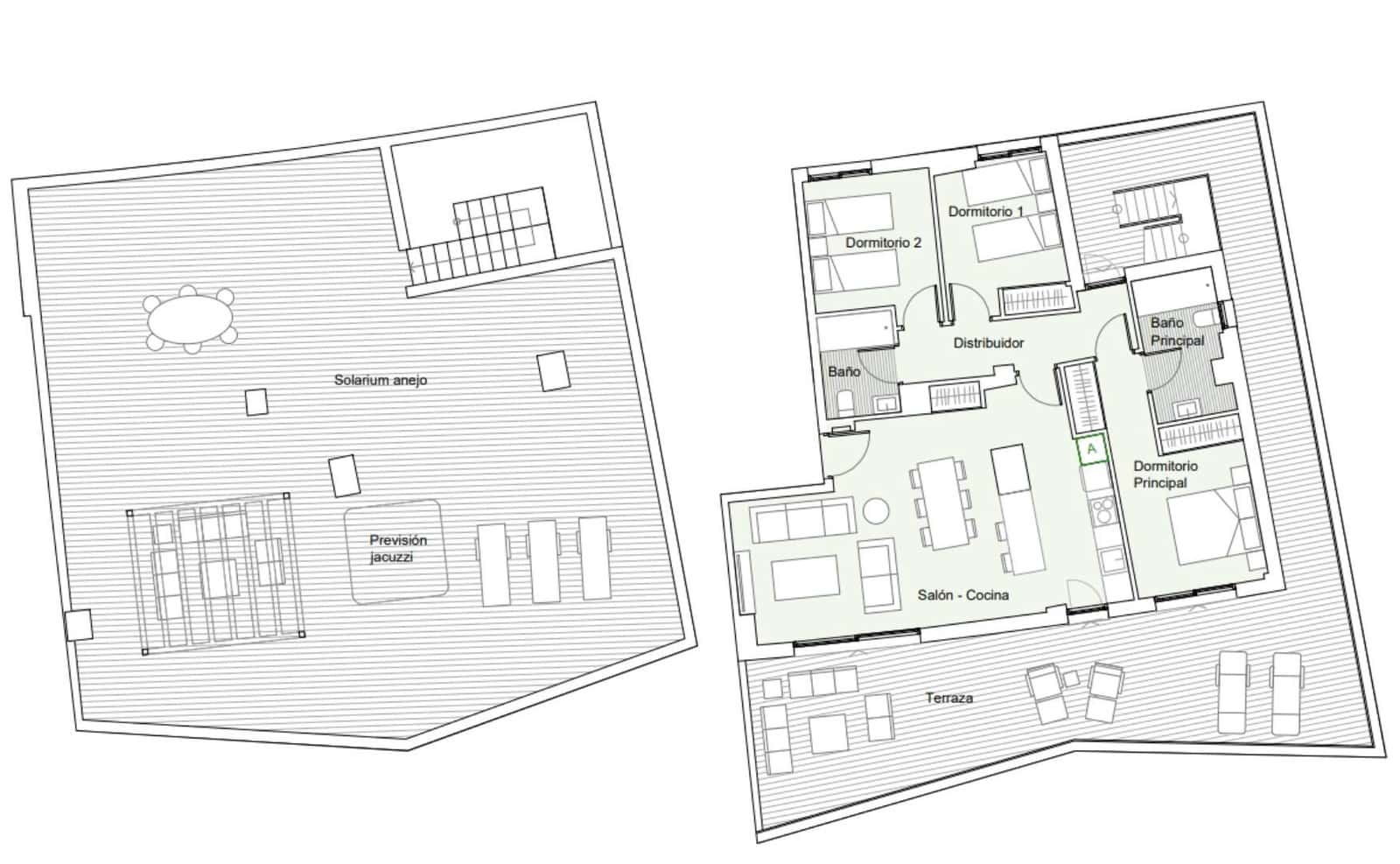 3 quarto Penthouse para venda em Estepona com piscina - 760 000 € (Ref: 8485352)