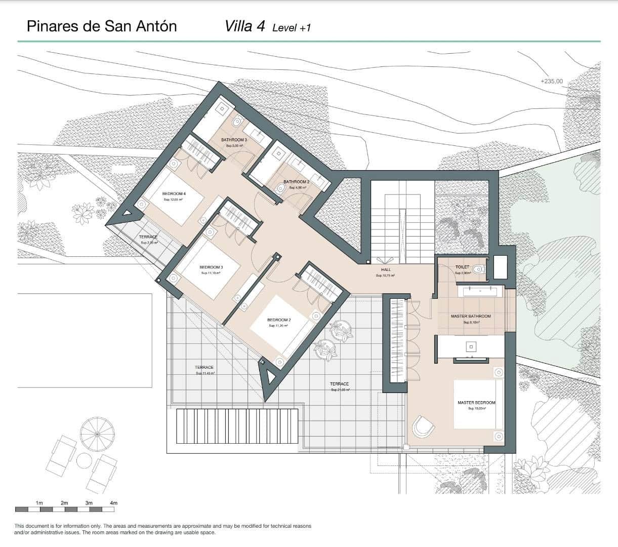 4 soveværelse Byhus til salg i Malaga by med swimmingpool - € 2.400.000 (Ref: 8577842)