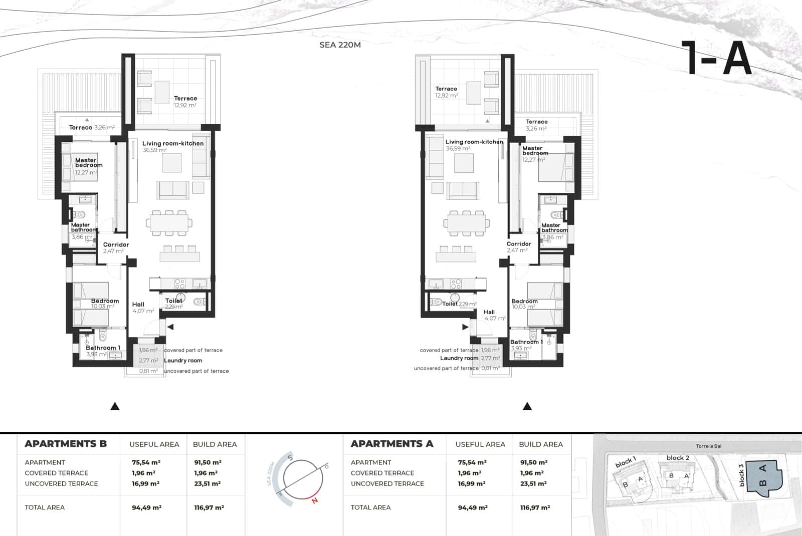 2 makuuhuone Huoneisto myytävänä paikassa Buenas Noches mukana uima-altaan - 680 000 € (Ref: 8748466)