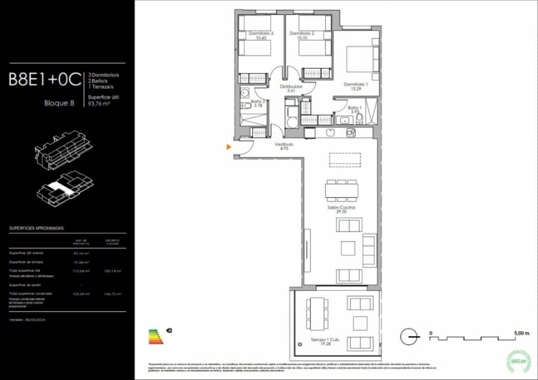 3 sovrum Lägenhet till salu i Estepona med pool - 600 000 € (Ref: 8846109)