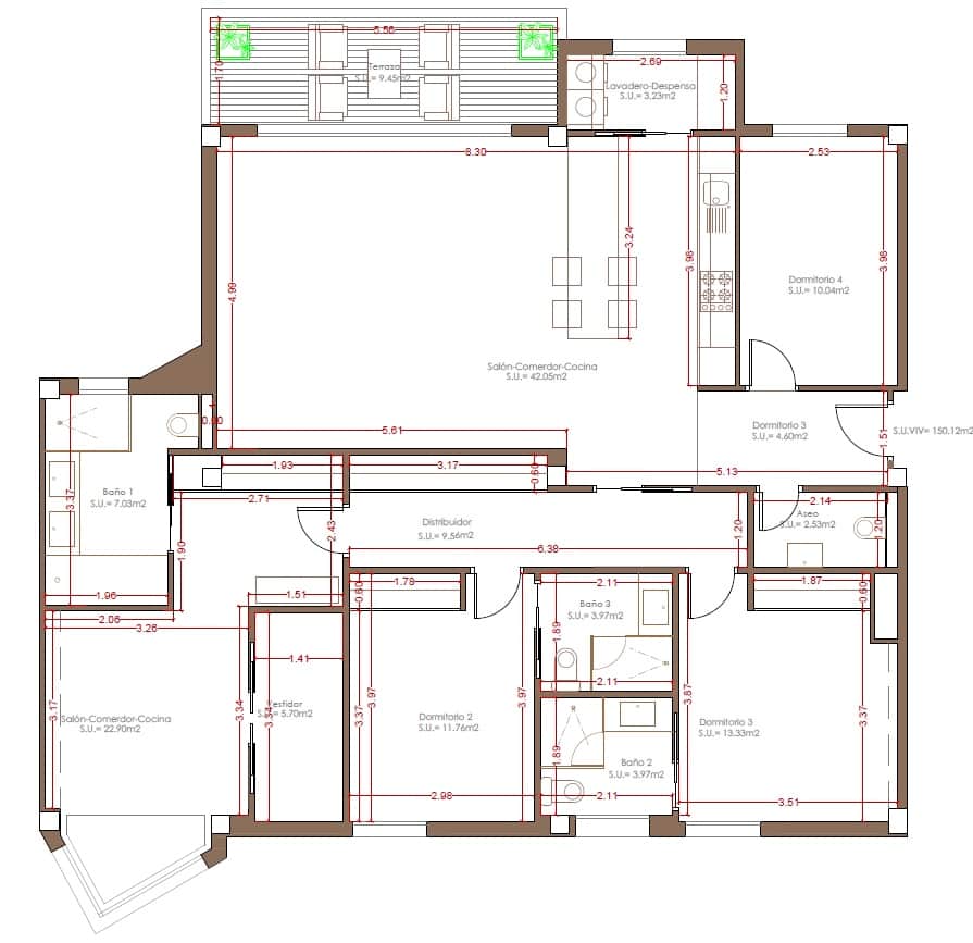 4 soveværelse Lejlighed til salg i Malaga by - € 998.000 (Ref: 8913799)