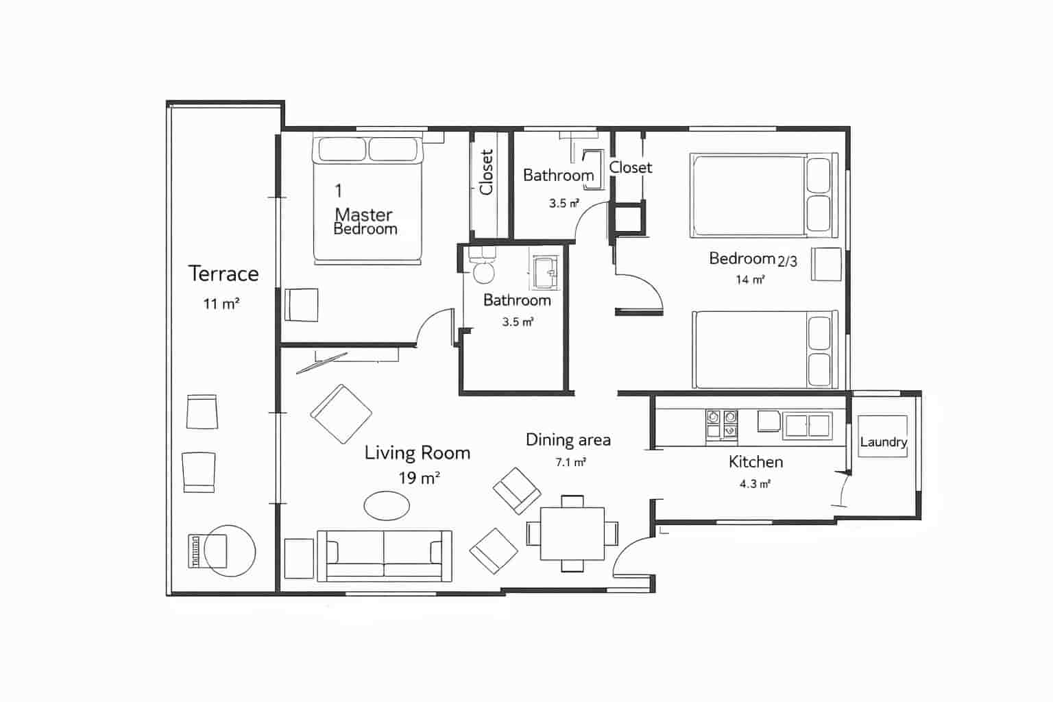 3 bedroom Apartment for sale in Mijas Costa with pool - € 349,000 (Ref: 9037665)