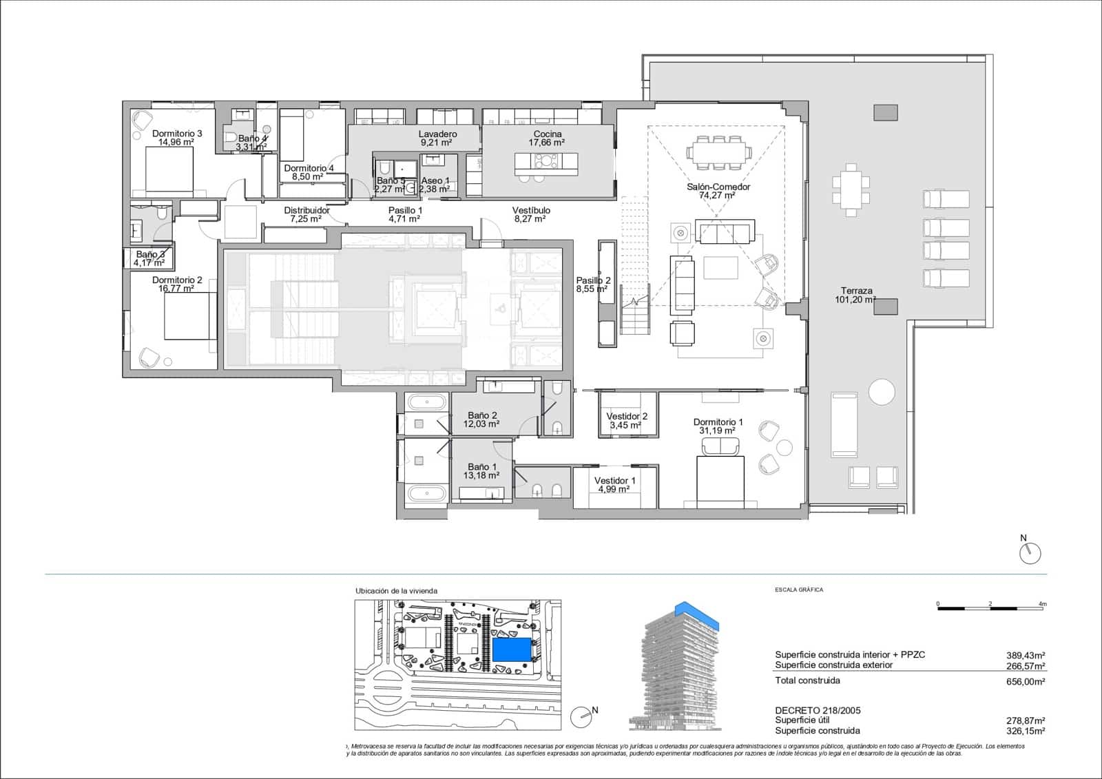 4 soverom Leilighet til salgs i Malaga by - € 5 942 000 (Ref: 9127519)