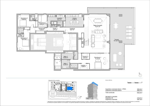 4 bedroom Apartment for sale in Pol Com Pacifico, Málaga city - € 5,942,000 (Ref: 9127519)
