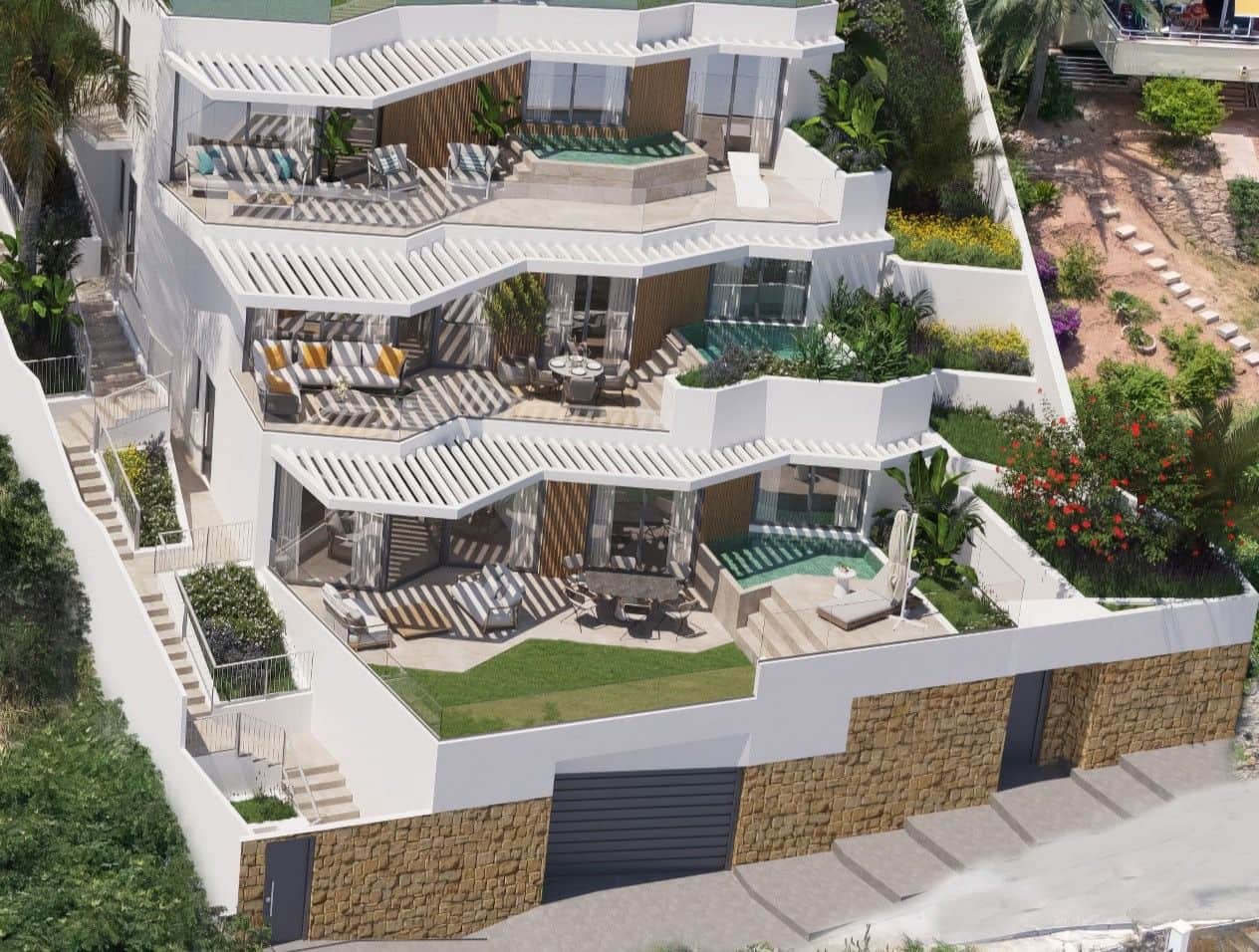 3 soveværelse Semi-Rækkehus til salg i Malaga by med swimmingpool - € 1.995.000 (Ref: 9165390)