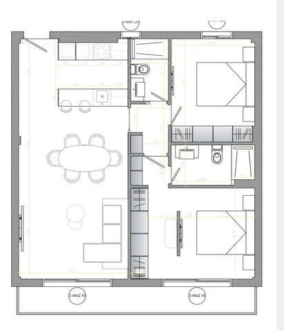 2 chambre Appartement à vendre à Playa de los Boliches, Fuengirola - 379 000 € (Ref: 9239320)