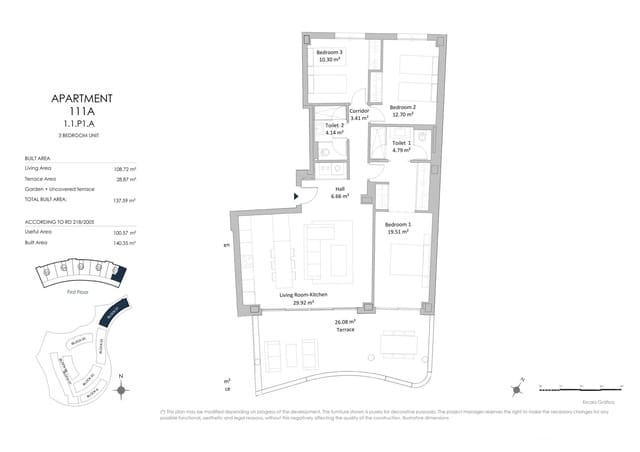 3 makuuhuone Huoneisto myytävänä paikassa Torreblanca, Fuengirola mukana uima-altaan - 785 000 € (Ref: 9251490)