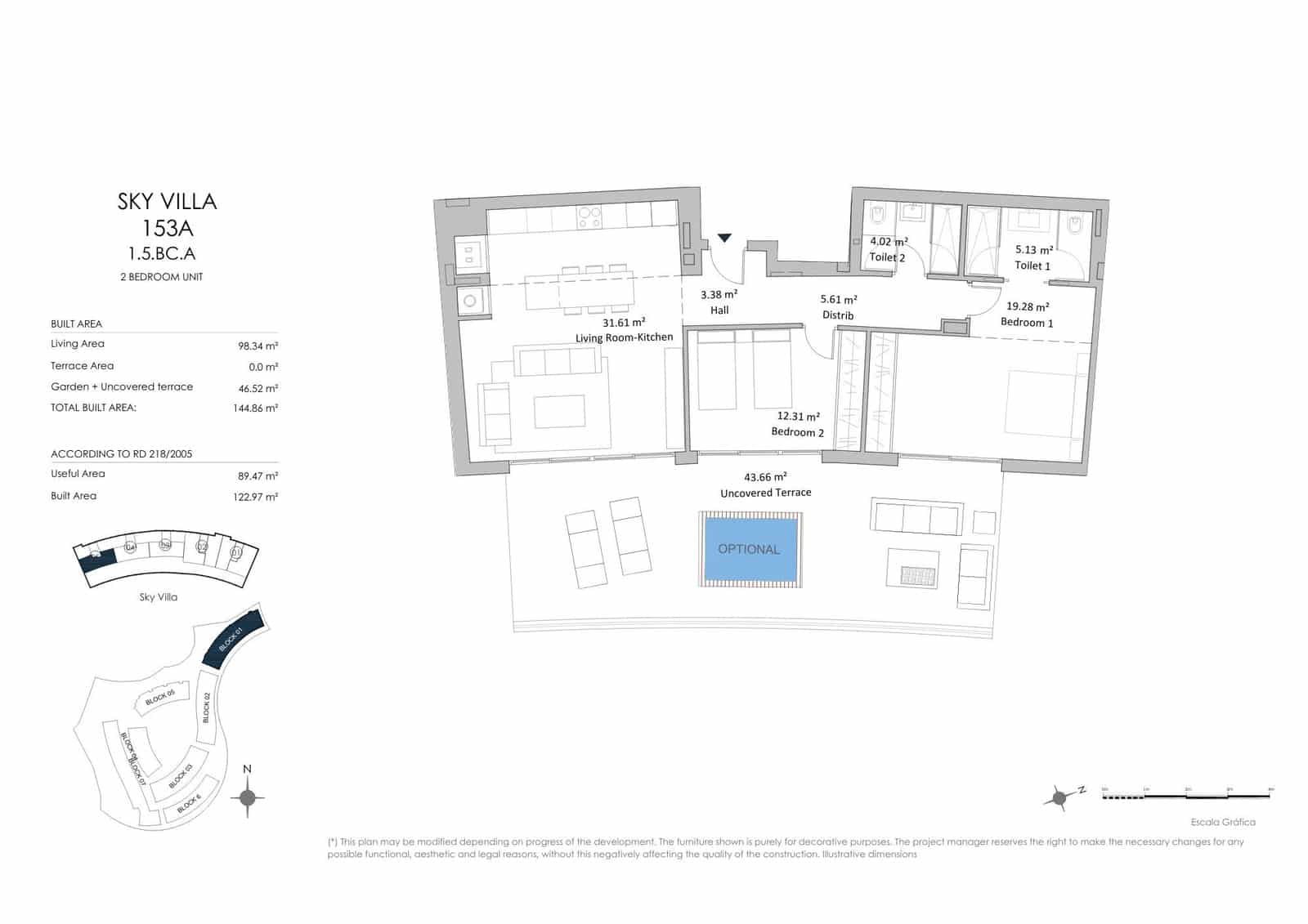 2 sovrum Lägenhet till salu i Fuengirola med pool - 810 000 € (Ref: 9251491)