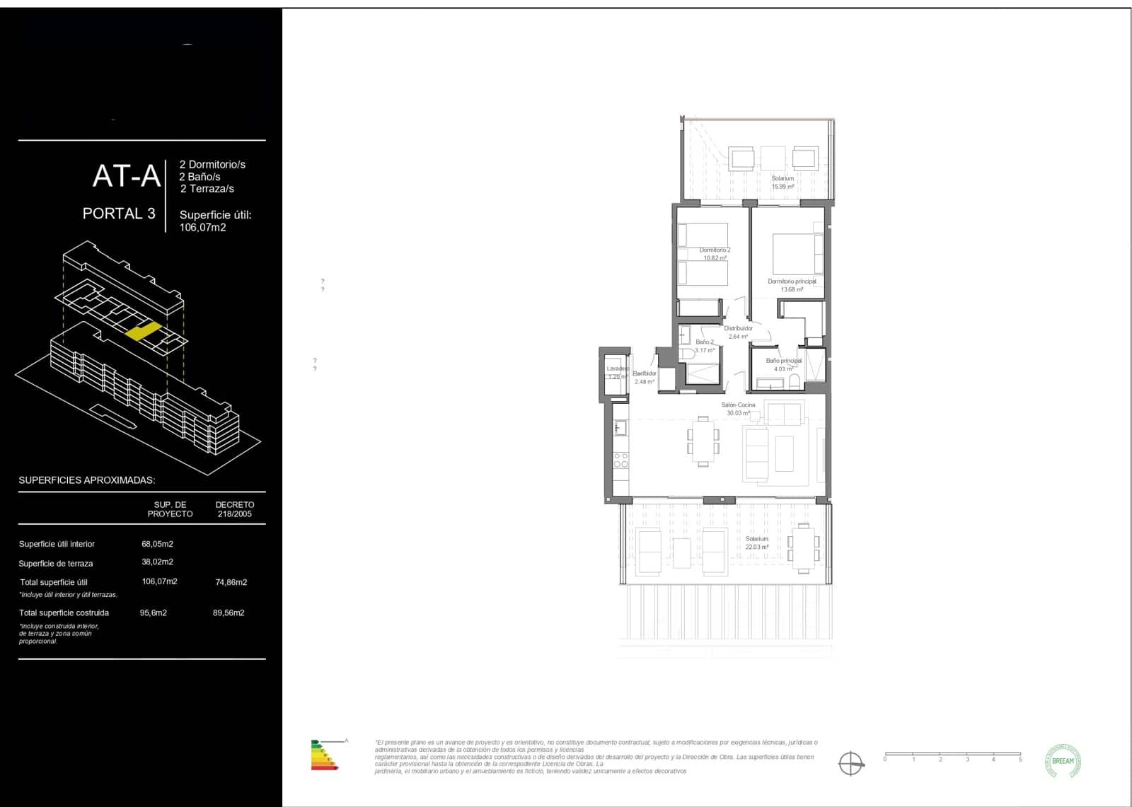 2 sovrum Takvåning till salu i Torremolinos med pool - 640 000 € (Ref: 9376389)