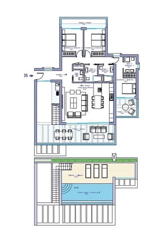 3 soveværelse Penthouse til salg i Guadalobón, Estepona med swimmingpool - € 1.100.000 (Ref: 9400906)