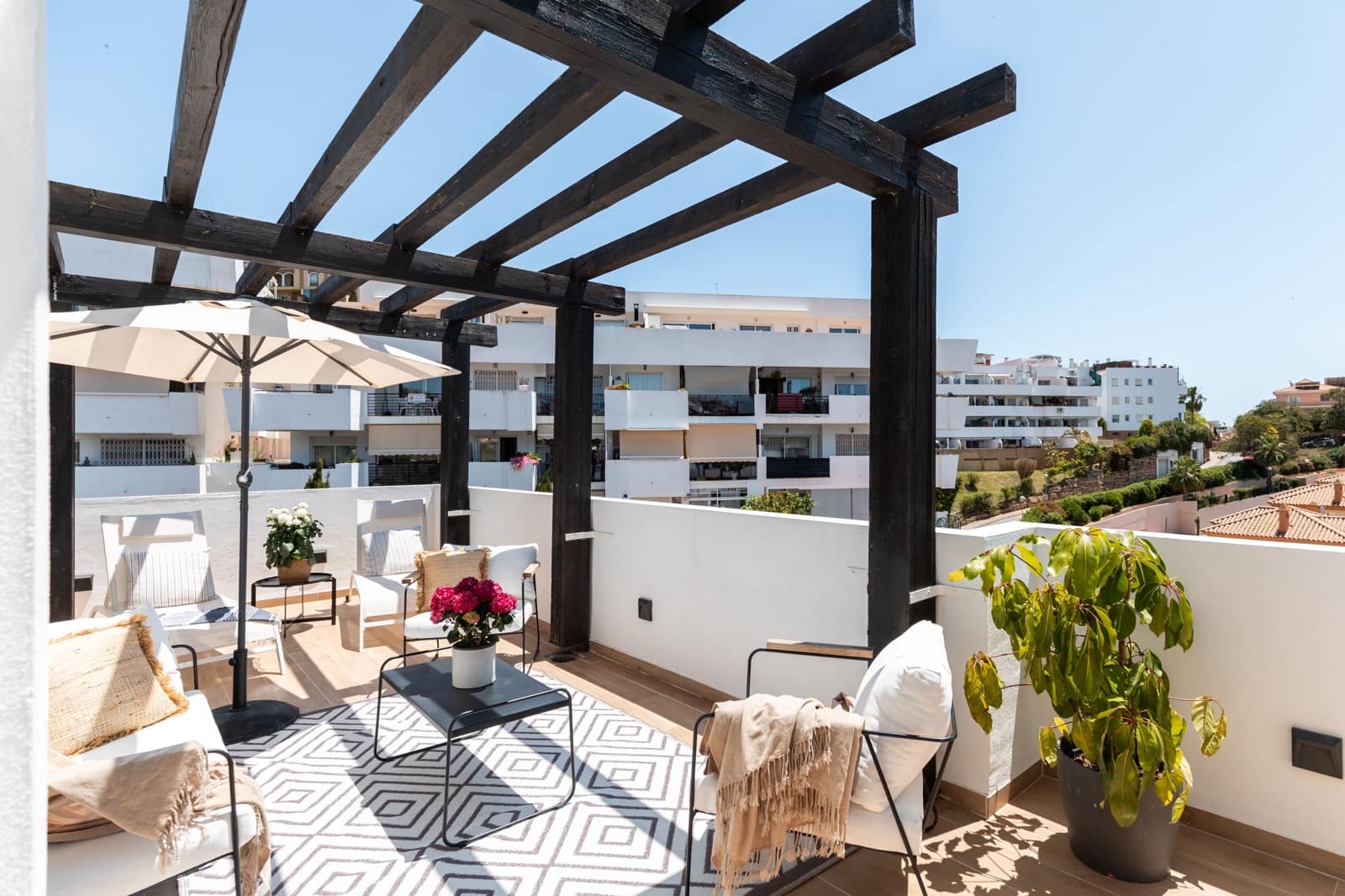 3 Zimmer Penthouse zu verkaufen in Mijas Costa mit Pool - 599.000 € (Ref: 9426218)